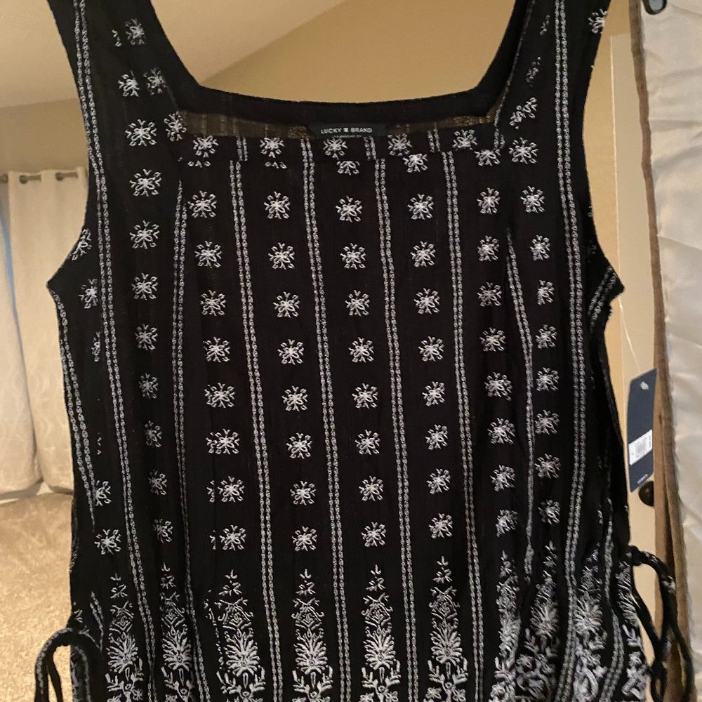 NWT Lucky Brand Tank top with side tie details
